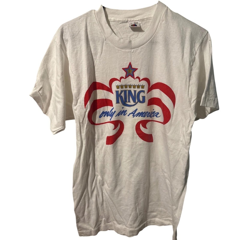 Vintage Fruit of the Loom Don King Only in America T-Shirt Large Made in USA